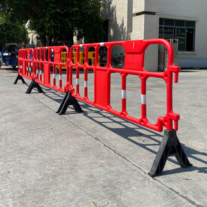 2100mm Blow‑molded Plastic Safety Barrier HDPE Construction Site <b>Temporary</b> Crowd Control Plastic Barricade <b>Fence</b> - Product Image 4