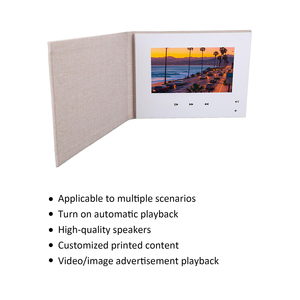 Mini Libro de Video con Pantalla LCD de 7 Pulgadas Personalizado, Brochure de Video LCD en <span class=keywords><strong>Blanco</strong></span> para Regalo, Gran Venta 2026 - Product Image 3