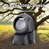 Escáner de Códigos de Barras QR 1D, 2D de Escritorio con Luz LED e Interfaz USB