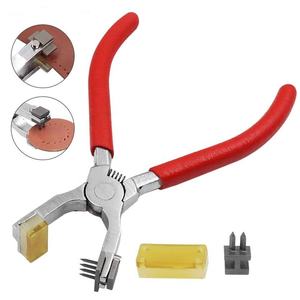 Outils de poinçonnage pour le cuir, pince silencieuse à main, <span class=keywords><strong>ciseau</strong></span> à <span class=keywords><strong>couture</strong></span> diamanté, fer à piquer, espacement de 4 mm, 2/4 dents - Product Image 2