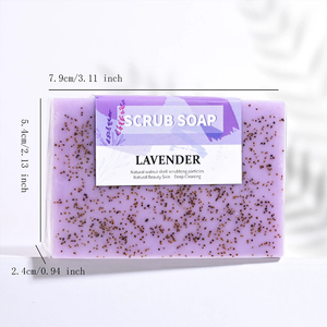 <b>Body</b> <b>Scrub</b> Bar Soap Exfoliating <b>Body</b> Wash Bar with Plant Extract Oils Subtle Floral Fruity Scent Deep Clean Moisturize & Refresh - Product Image 6