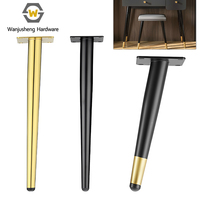 Pied de meuble moderne et minimaliste, support conique en métal pour canapé, pied de meuble de rangement, pied de coiffeuse