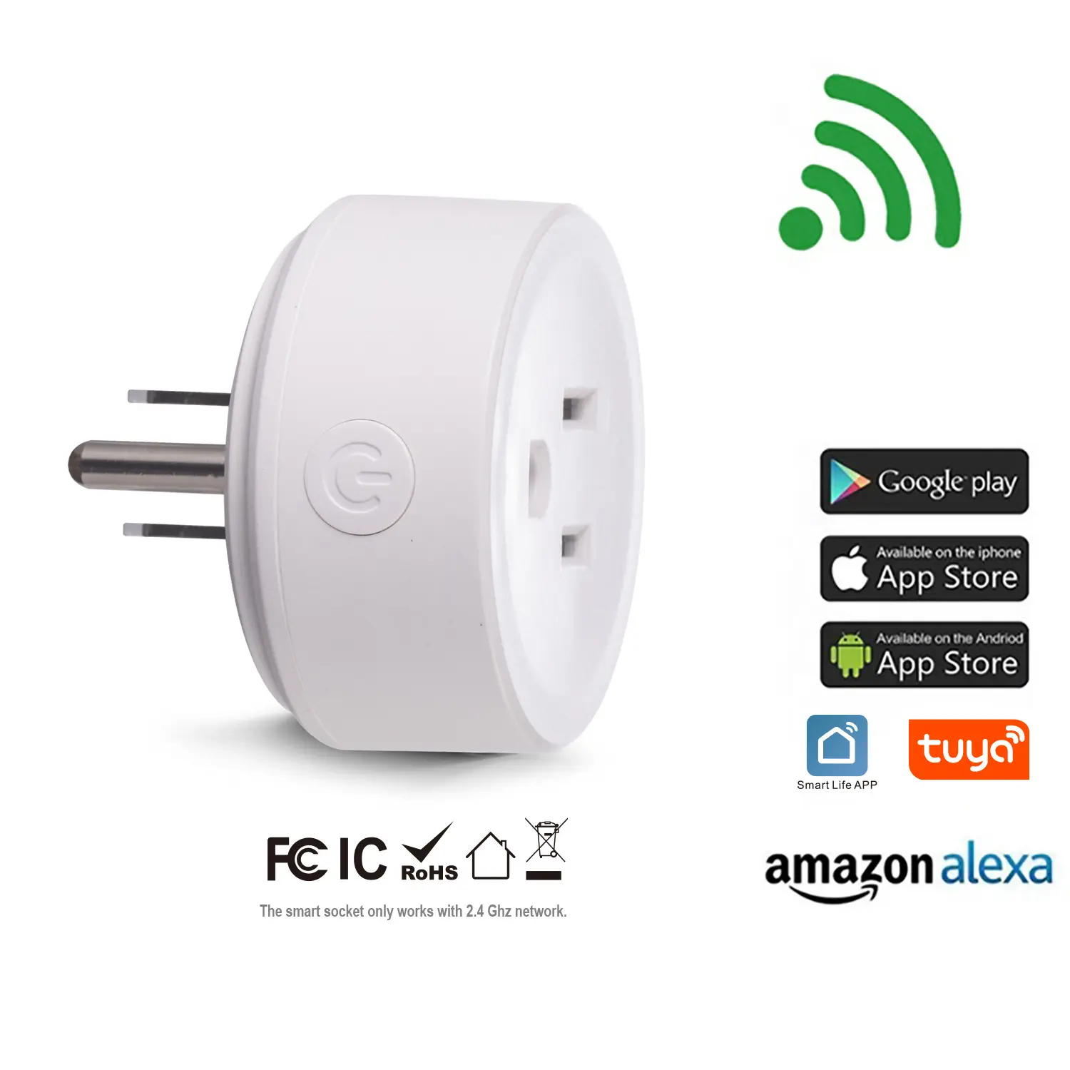 USA Amazon Tuya Alexa Customized Logo Brand Remote Control Wifi Smart Plug