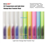 Transferencia de Calor UV vinilo cambio de Color con la luz del sol para camisetas