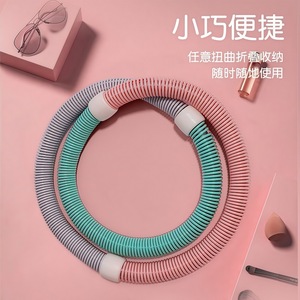 Spring Hula Hoop For Women PVC Elastic Fitness Equipment With Weighted Design For Abdominal Training And Waist Shaping Indoor - Product Image 3
