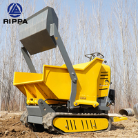 Mini camion à benne basculante électrique sur chenilles Rippa Mini Track Dumper 500kg 1000kg Mini Ddumper