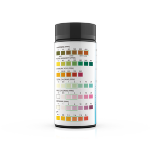 Kits complets de test d'<span class=keywords><strong>eau</strong></span> salée domestique 7 en 1, 100 bandelettes de test, outils et accessoires pour <span class=keywords><strong>piscine</strong></span>, modèle W-7 pour le test de l'<span class=keywords><strong>eau</strong></span> de <span class=keywords><strong>piscine</strong></span> - Product Image 3