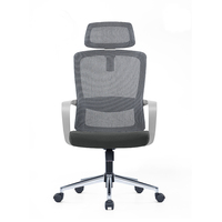 Chaise de bureau ergonomique réglable à dossier haut en maille pour personnel – Silla De Escritorio Oficina