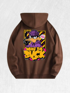 Sudadera con Capucha What the Duck Graffiti 100% Algodón, Almacén en EE. UU., 7 Colores - Product Image 6