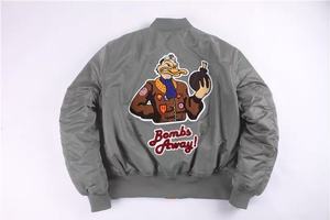 <span class=keywords><strong>Chaqueta</strong></span> de béisbol estilo <span class=keywords><strong>militar</strong></span> americano vintage, holgada, estilo hip-hop, para hombre y mujer - Product Image 2