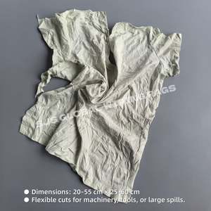 Chiffons de nettoyage en coton de couleur claire, sans boutons, imprimés, 24 kg, chiffons de t-shirt, 1 kg - Product Image 3