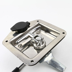Rvs Trailer Opvouwbare T Compressie Handvat Peddel Paneel <span class=keywords><strong>Latch</strong></span> Rv Truck <span class=keywords><strong>Toolbox</strong></span> <span class=keywords><strong>Lock</strong></span> Cilinders Voor Ute Lade - Product Image 1