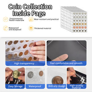 20 pochettes à rabat en PVC pour collection de pièces de monnaie, porte-pièces, feuilles de classeur pour timbres, album de collection de devises, pochettes pour pièces de monnaie, pages de pochettes pour pièces de monnaie - Product Image 2