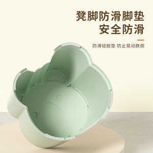 Cartoon <b>Stools</b> <b>Plastic</b> Step <b>Stool</b> Non Slip Thickened 50kg Load Capacity For Bathroom Shower Shoe Changing Kids Home Use - Product Image 4