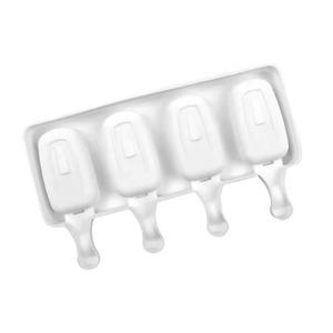 <span class=keywords><strong>Moule</strong></span> à glace en silicone ovale à 4 trous, plateau à sucettes glacées en résine flexible pour gâteaux et glaçons pour desserts - Product Image 4
