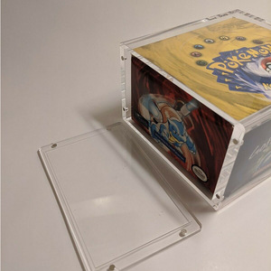 Custom UV-Resistant Strong Magnet <strong>Crystal</strong> Acrylic ETB Booster 5mm Thick Pokemon Box Collection <strong>Display</strong> <strong>Case</strong> with Magnetic Lid - Product Image 6