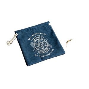 Eco Friendly Small Cotton Linen Gift <b>Bag</b> for Rings Necklaces Bracelets Packaging - Product Image 1