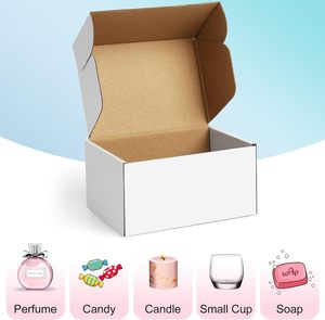 <span class=keywords><strong>2025</strong></span> tùy chỉnh in thiết kế hộp giấy sóng tái chế các tông màu trắng bưu phẩm bao bì vận chuyển hộp - Product Image 2