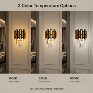 Lámpara de pared LED acrílica moderna para interiores, con marco de metal, E27, 2W, CCT seleccionable, para dormitorio, sala de estar, hogar, hotel, villa, proyecto. - Product Image 4