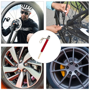 Accessoires automobiles en alliage d'aluminium et de zinc, porte-clés en plastique, mini manomètres de pression des pneus, jauge d'air, jauge PSI, jauge de pression des pneus en forme de crayon - Product Image 6