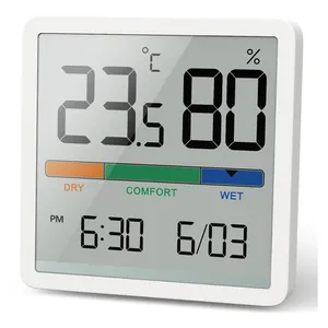 תרמו מד לחות תרמו מדדי לחות טמפרטורת לחות מד נתונים לוגר בקר הדיגיטלי Thermo מדדי לחות LCD מסך 45g