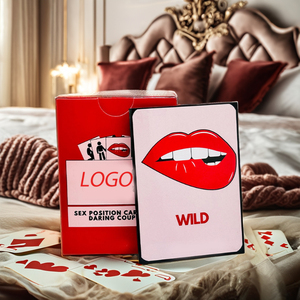 Cartas de Póker Personalizables para Adultos, Impresas con Acciones Sexuales, Cartas de Juego de Papel Educativas y Entretenidas, Órdenes para el Dormitorio, con Logotipo - Product Image 1