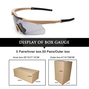 نظارات تكتيكية للجنسين مع توصيل سريع وعدسات مستقطبة قابلة للتبديل، نظارات أمان للرماية والصيد والمشي لمسافات طويلة والرياضة - Product Image 2