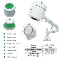 Machine de collecte de poussière d'ongles avec filtre HEPA13 2086, télécommande, extracteur de poussière pour manucure et pédicure, vente en gros OEM