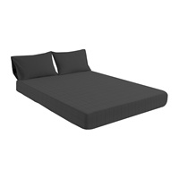 95% Algodón Orgánico 5% Fibra de Plata Pura Antibacteriana Bordado Antiestático Conexión a Tierra 400 Hilos para Sábanas de Cama para Hogar y Hotel
