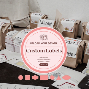 Tùy Chỉnh Không Thấm Nước Nhãn 1 Inch 12 Inch Bền Nhiệt Nhạy Cảm Cá Nhân Kinh Doanh Logo Sticker Sản Phẩm Nhãn Nhỏ Lớn - Product Image 1