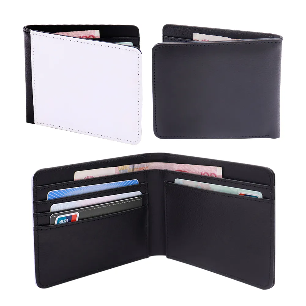 2d High Quality Double Sided Sublimation Wallet Blank Pu Leather Sublimation Women Wallets Cases Men Kids Wallet