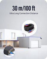 ANNKE Lot de 4 câbles vidéo et d'alimentation tout-en-un de 30 m/100 pi, câbles d'extension BNC pour caméras de surveillance, pour l'installation de systèmes DVR