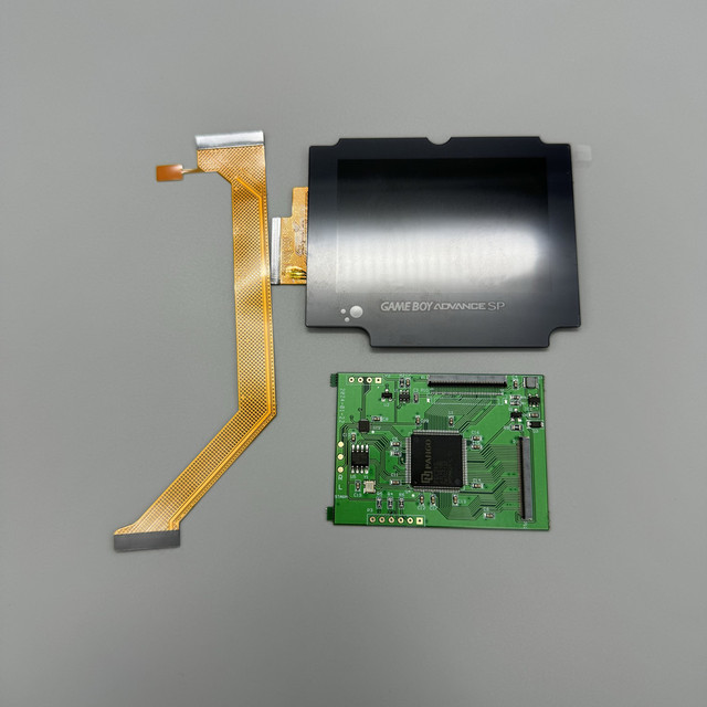 2.9inch High Brightness IPS LCD Screen for GAMEBOY ADVANCE SP Dot-to-Dot GBASP with Plastic Material
