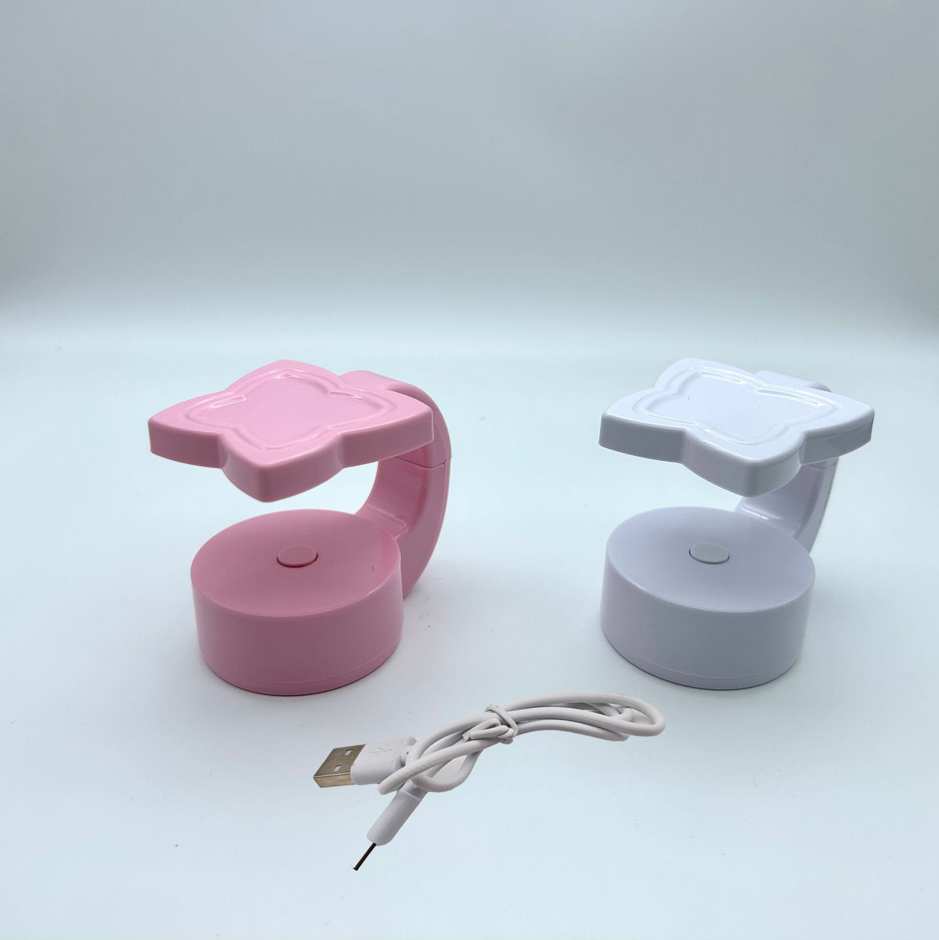 Portable 5Led Mini Phototherapy Nail Dryer 6W UV Lamp Butterfly Design EU USB Plugs Quick-Drying Nail Lamp Electric Plastic
