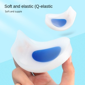 Talon Pad <span class=keywords><strong>Silicone</strong></span> Blanc Laiteux Sport Absorption Des Chocs Hauteur Intérieure Semelle En Forme De U PU Demi-Taille - Product Image 4