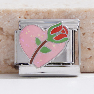 Pulsera Modular Italiana de Acero Inoxidable con Baño de Oro de 18K y Diseño de Flor para Mujer, Regalo, Joyería, Accesorio - Product Image 3