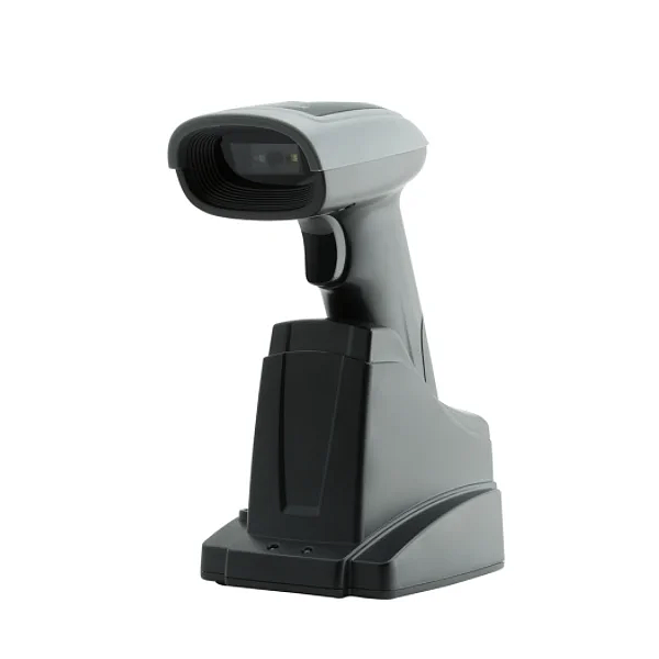 Wireless Blue tooth & 2.4G Dual Mode 2D Barcode Scanner USB QR Code Reader with Charging Cradle for Retail Logistics