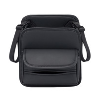 Sac de rangement suspendu pour voiture en cuir Napa, organisateur pour siège central, boîte d'accoudoir pour console centrale de siège arrière, accessoires automobiles