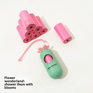 Huahua Kit <span class=keywords><strong>de</strong></span> ramassage <span class=keywords><strong>de</strong></span> déjections canines en plastique, portable et épaissi, pour l'extérieur, les voyages et les promenades, avec sac <span class=keywords><strong>de</strong></span> rangement - Product Image 2