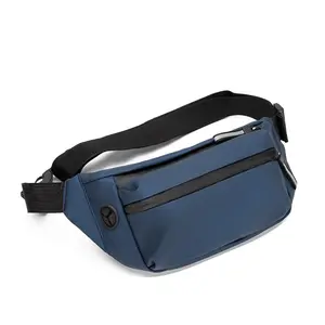 Sac de ceinture en nylon personnalisé de haute qualité pour hommes, sac de ceinture d'extérieur résistant à l'eau, sac de poitrine pour homme