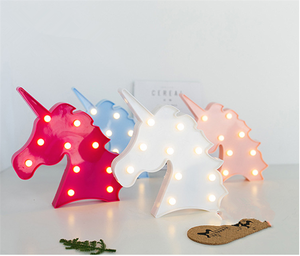 Ins flamant licorne cocotier à cinq branches étoile lune lampe de modélisation de noël chambre décoration veilleuses - Product Image 4