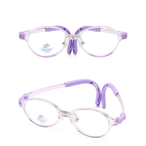 Confortable lumière bleue bloquant les cadres optiques pour enfants optique 180 degrés courbe jambe petit ovale TR90 anti-dérapant garçons fille - Product Image 5