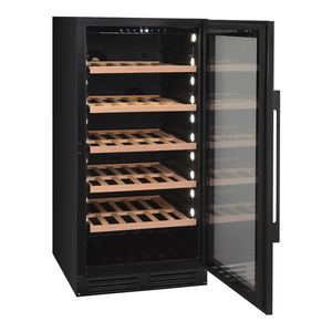 Gabinete de vino de una sola zona de edición Premium, ventilador de temperatura electrónico, refrigeración integrada, Enfriador de vino, <span class=keywords><strong>bodega</strong></span>, <span class=keywords><strong>bodega</strong></span>, negro, 120V - Product Image 5