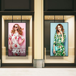 High Brightness 2k/4k LCD Screen Mall Hanging <b>Window</b> Display Facing Wall Mount Tv Advertising Player Digital Signage KX-LE32WD W - Product Image 4