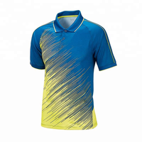 Pakaian Tenis Sublimasi yang Cepat Kering dan Bernapas, Pakaian Badminton dan Kaos yang Dapat Disesuaikan