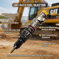 Inyector de Combustible Diésel 387-9433 para Excavadora CAT E330D E336D E340D, Motor Diésel C9