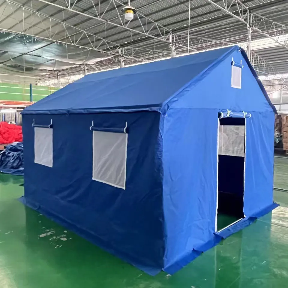 Gujia Factory Sale Custom Big Thicken Steel Frame Waterproof Oxford Outdoor Camping Medical Earthquake Disaster Relief Tent