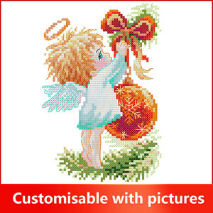 NKF Nuevo Kit <span class=keywords><strong>de</strong></span> Bordado <span class=keywords><strong>de</strong></span> <span class=keywords><strong>Punto</strong></span> <span class=keywords><strong>de</strong></span> <span class=keywords><strong>Cruz</strong></span> <span class=keywords><strong>de</strong></span> <span class=keywords><strong>Animales</strong></span> <span class=keywords><strong>de</strong></span> Santa Claus, Venta al por Mayor, Pedidos Personalizados al por Mayor, Kits <span class=keywords><strong>de</strong></span> Bordado Premium para Decoración del Hogar, para Minoristas y Tiendas <span class=keywords><strong>de</strong></span> Regalos - Product Image 2