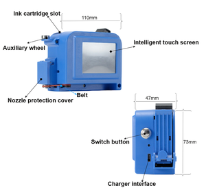 Nhà Máy giá bán buôn 600dpi 1-12.7 mét đầu in phun máy in phun mã hàng loạt máy in - Product Image 4