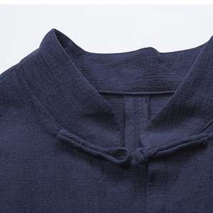 <span class=keywords><strong>M</strong></span>-5XL Kemeja Gaya Cina Tradisional Kung Fu Tai Chi Katun dan Linen Tang Suit Seragam Kemeja dan Blus Pakaian - Product Image 4